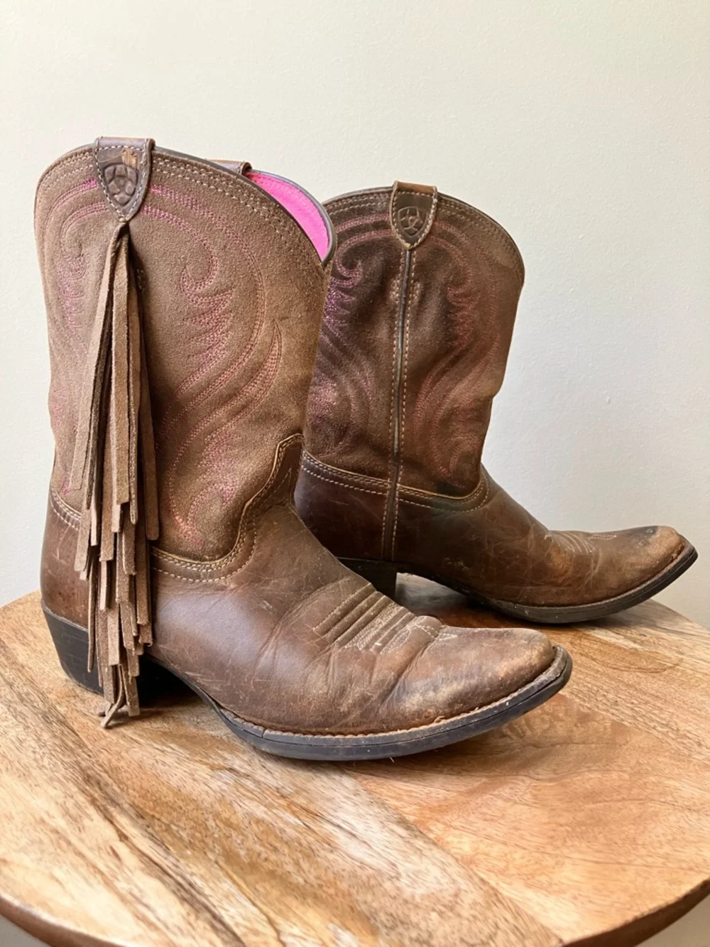 Ariat | Kid's Western Distressed Fringe Square Toe Cowboy Boot